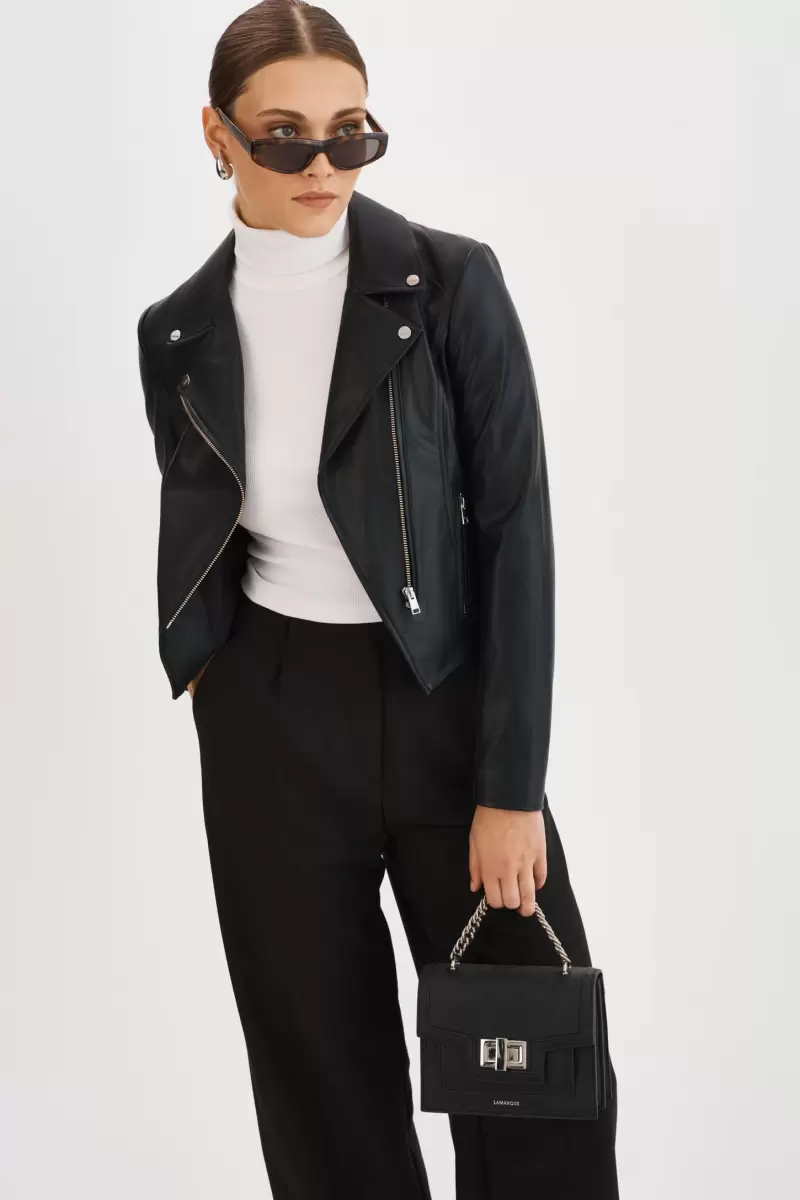 Innovative Lamarque Monica | Faux Leather  Jacket Women Leather Jackets Black - 1