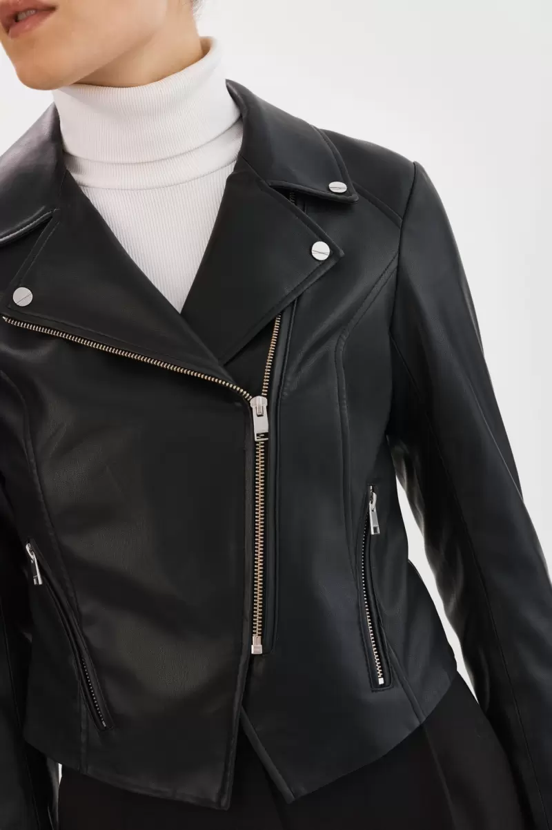 Innovative Lamarque Monica | Faux Leather  Jacket Women Leather Jackets Black - 4