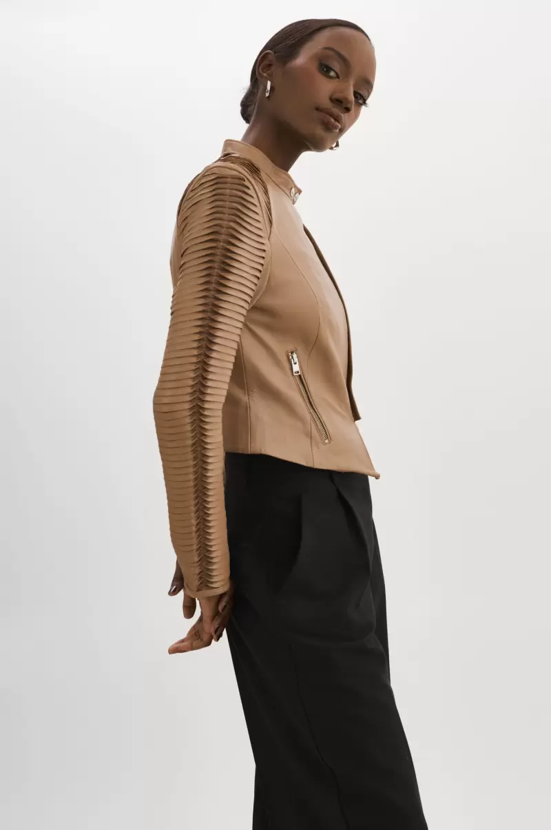 Leather Jackets Mocha Intuitive Lamarque Azra | Leather Jacket Women - 4