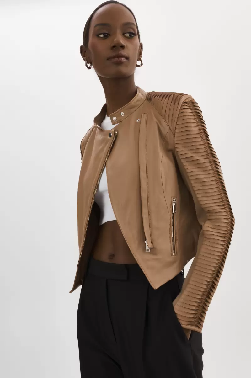 Leather Jackets Mocha Intuitive Lamarque Azra | Leather Jacket Women