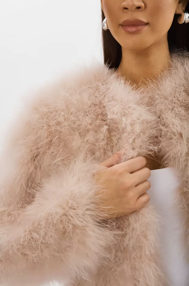 Deora | Feather Jacket Coats & Jackets Lamarque Doeskin Women Cheap - 1