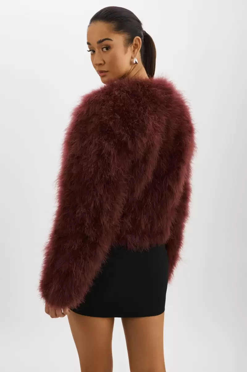 Coats & Jackets Mahogany Deora | Feather Jacket Tested Lamarque Women - 4