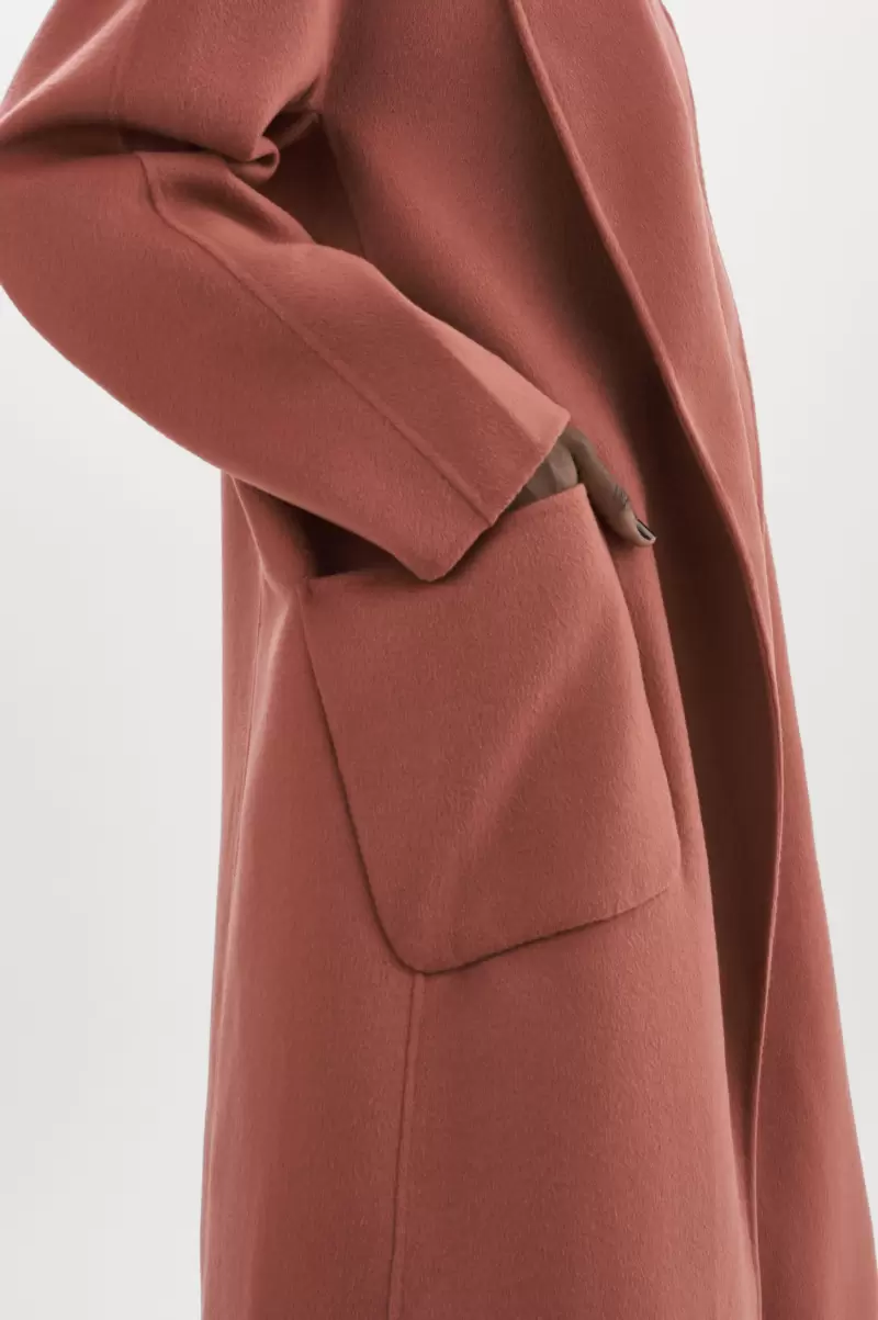 Lamarque Women Trending Thara | Shawl Collar Wool Coat Antique Pink Coats & Jackets - 1
