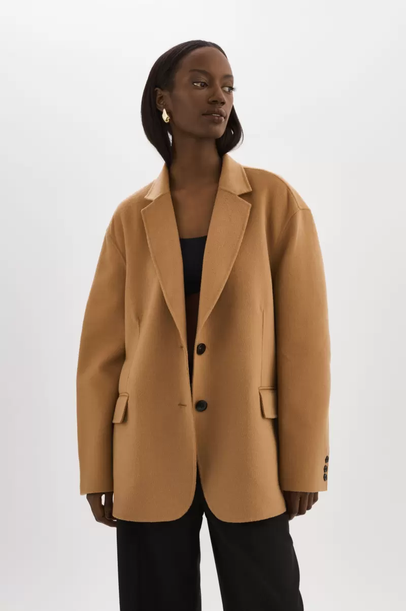 Lamarque Robust Camel Coats & Jackets Ennis | Oversized Wool Blazer Women