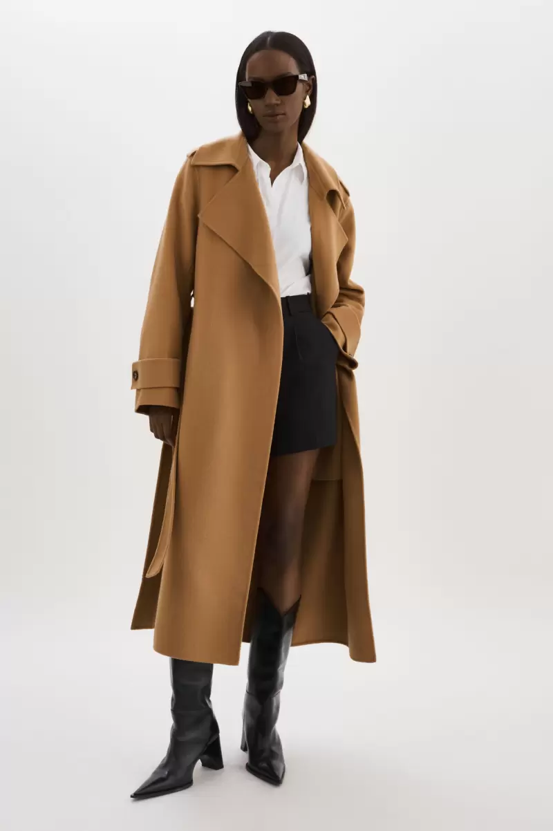 Lamarque Coats & Jackets Camel Cutting-Edge Women Margaret | Wool  Trench Coat - 1