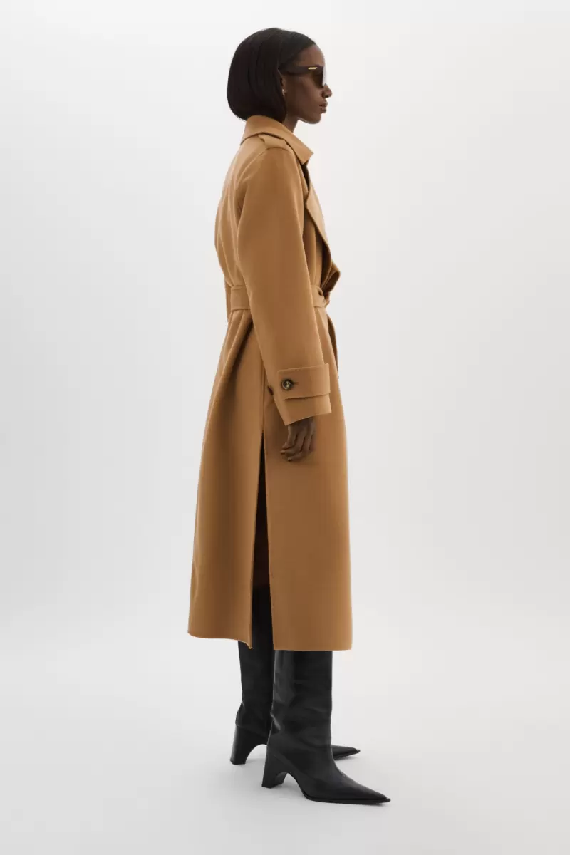 Lamarque Coats & Jackets Camel Cutting-Edge Women Margaret | Wool  Trench Coat - 3