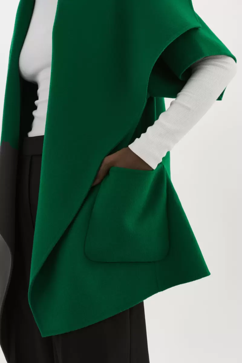 Vibrant Green Lamarque Coats & Jackets Penelope | Double Face Wool Coat Online Women - 2