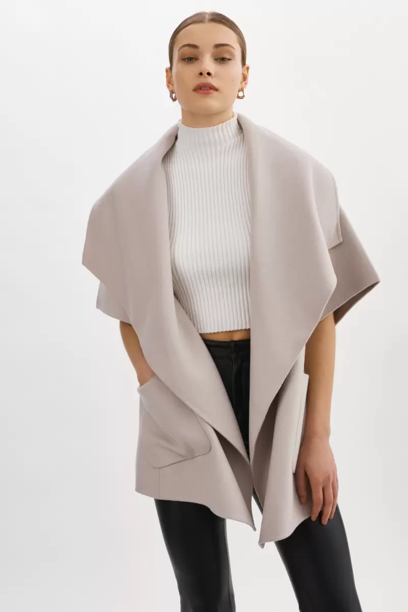 Penelope | Double Face Wool Coat Efficient Women Feather Grey Lamarque Coats & Jackets