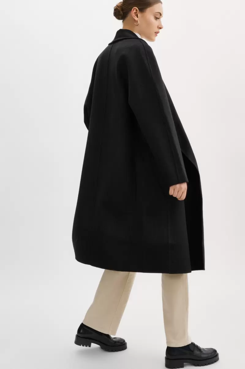 Women Lamarque Black Thara | Shawl Collar Wool Coat Coats & Jackets Budget - 3