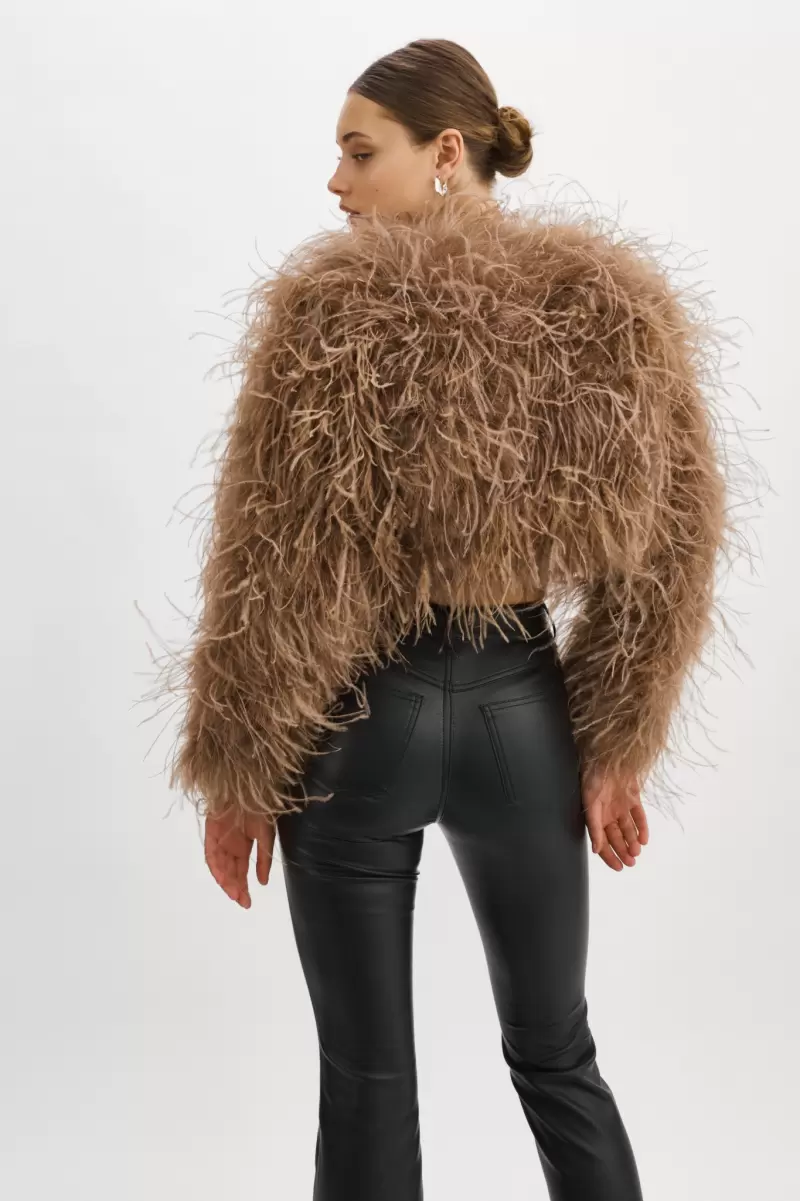 Sirocco Women Lamarque Coats & Jackets Dynamic Hallie | Ostrich Feather Jacket - 4