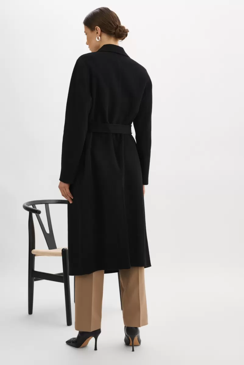 Coats & Jackets Vanessa | Wool Coat Women Lamarque Black Pure - 4