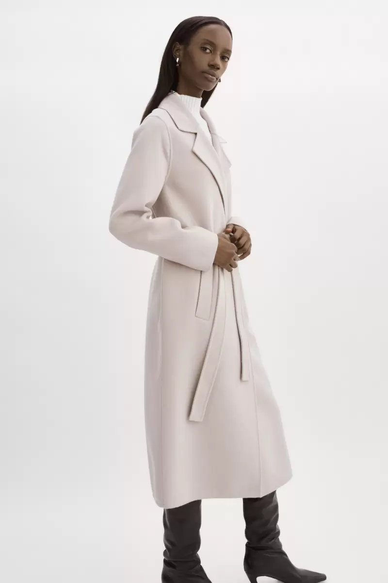 Vanessa | Wool Coat Coats & Jackets Lamarque 2024 Women Feather Grey - 2