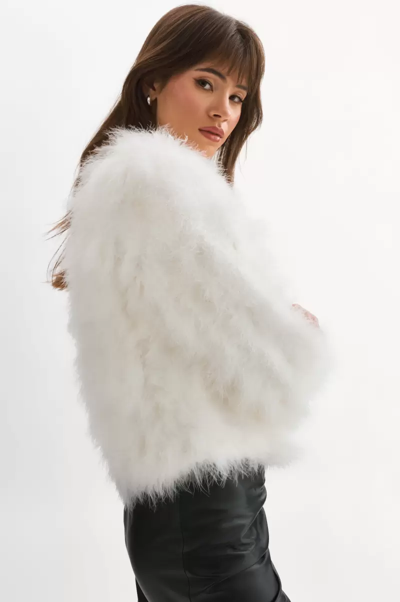 Women Coats & Jackets Lamarque Deora | Feather Jacket White Specialized - 2