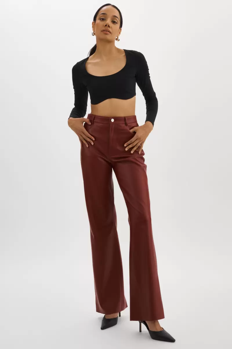 Syrah New Tavi | Faux Leather Pants Pants Women Lamarque - 1
