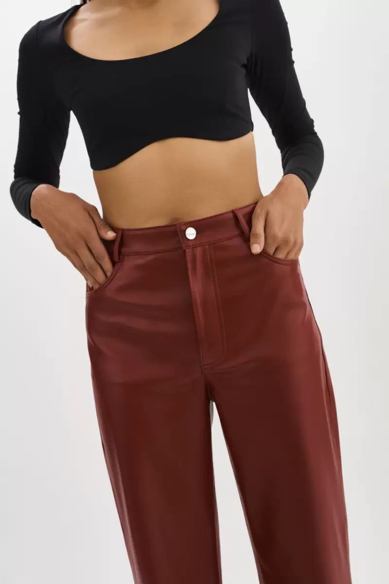 Syrah New Tavi | Faux Leather Pants Pants Women Lamarque - 3