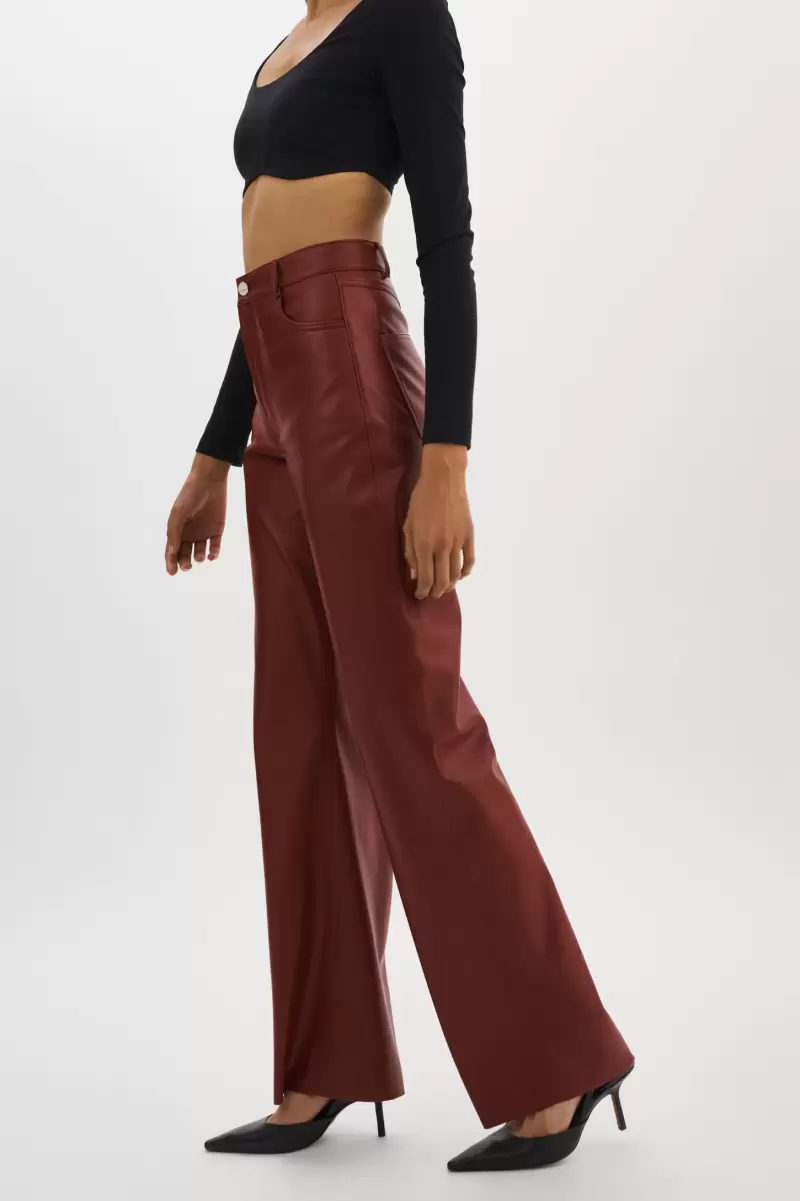Syrah New Tavi | Faux Leather Pants Pants Women Lamarque - 4