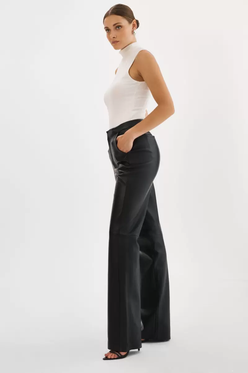 Women Lamarque Personalized Black Pants Evin | Leather Pants - 3
