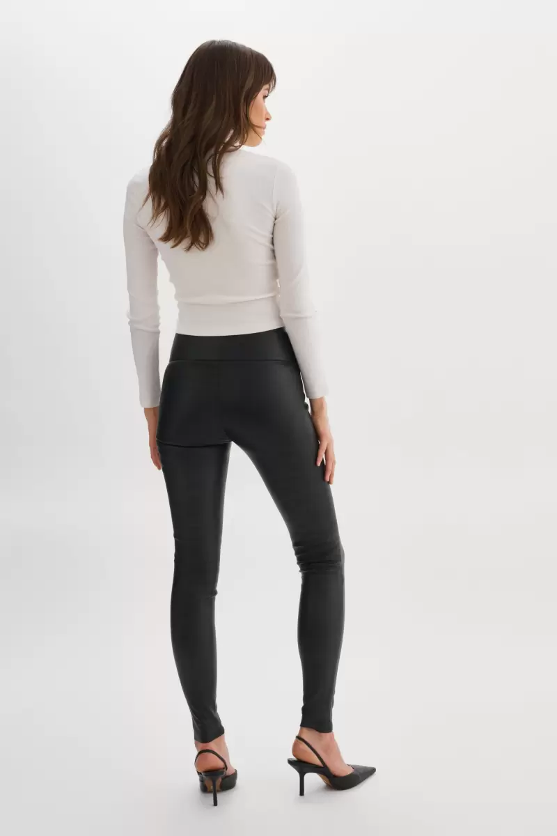 Lamarque Custom Black Pants Ani | Leather Leggings Women - 4