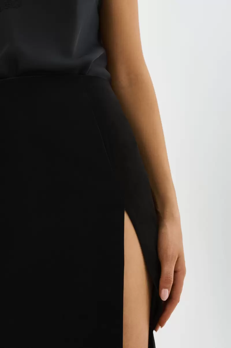 Energy-Efficient Black Lamarque Jay | Faux Leather Skirt Women Skirts - 3