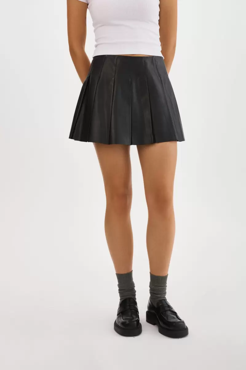 Women High Quality Skirts Lamarque Juliana |  Pleated Skirt Black
