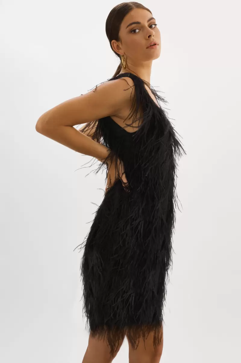 Lamarque Savings Women Dresses Black Alena | Feather Dress - 2