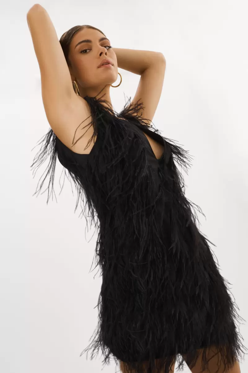 Lamarque Savings Women Dresses Black Alena | Feather Dress - 3