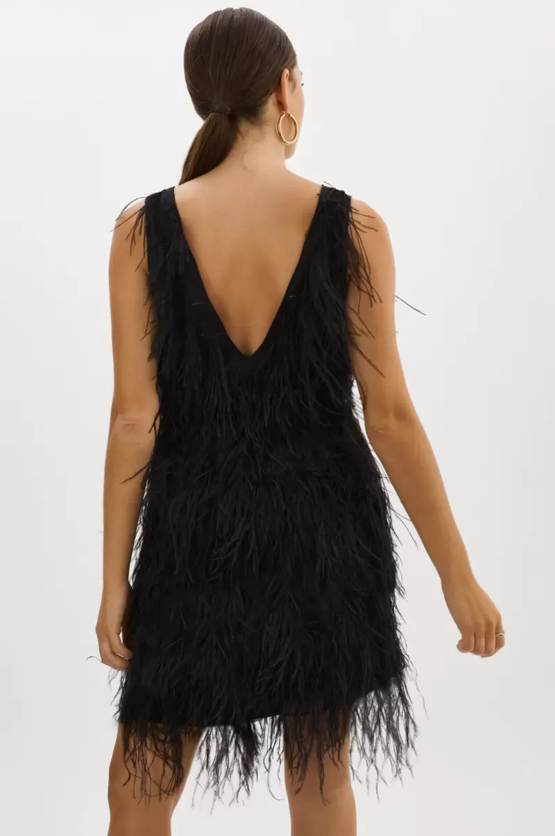 Lamarque Savings Women Dresses Black Alena | Feather Dress - 4