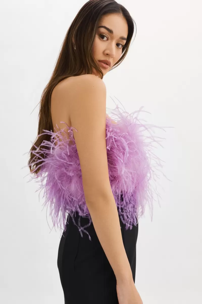 Lilac Zaina | Feather Bustier Lamarque Exclusive Women Tops - 3