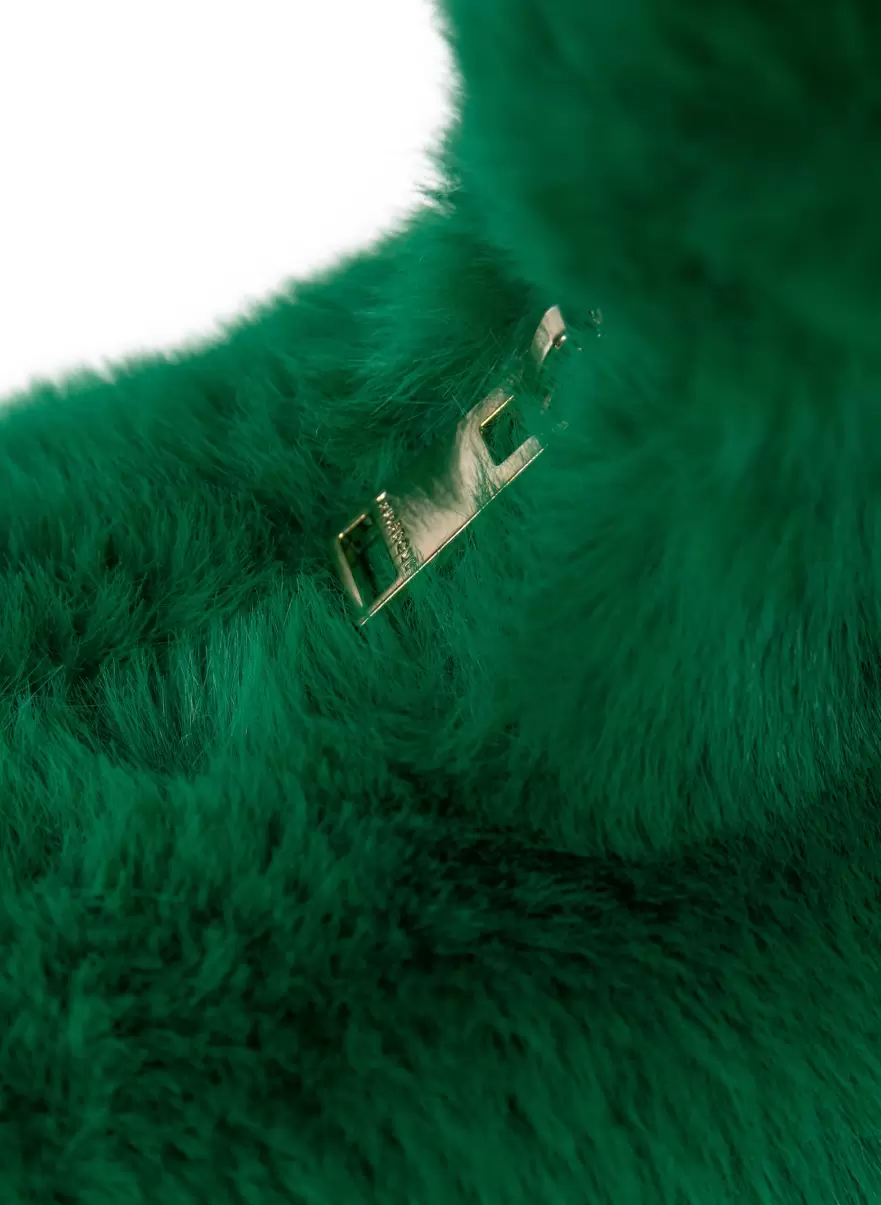 Trusted Lamarque Vibrant Green Alix | Mini Faux Fur Hobo Bag Women Accessories - 2