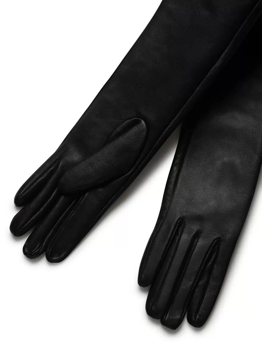 Black Reliable Women Gisele | Long Leather Gloves Lamarque Accessories - 1
