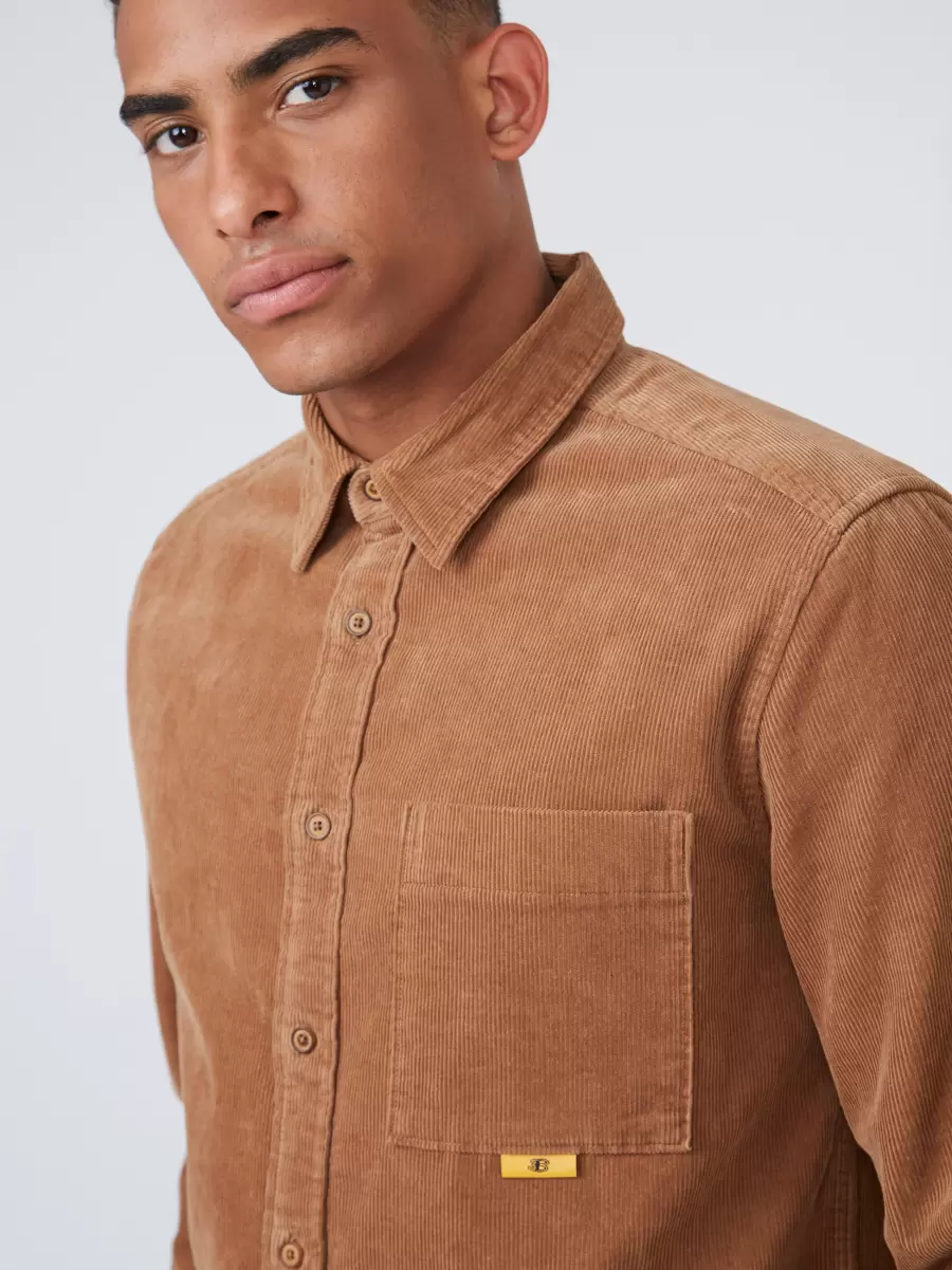 Light Brown Shirts 2024 Men B By Ben Sherman Corduroy Shirt Jacket - 4
