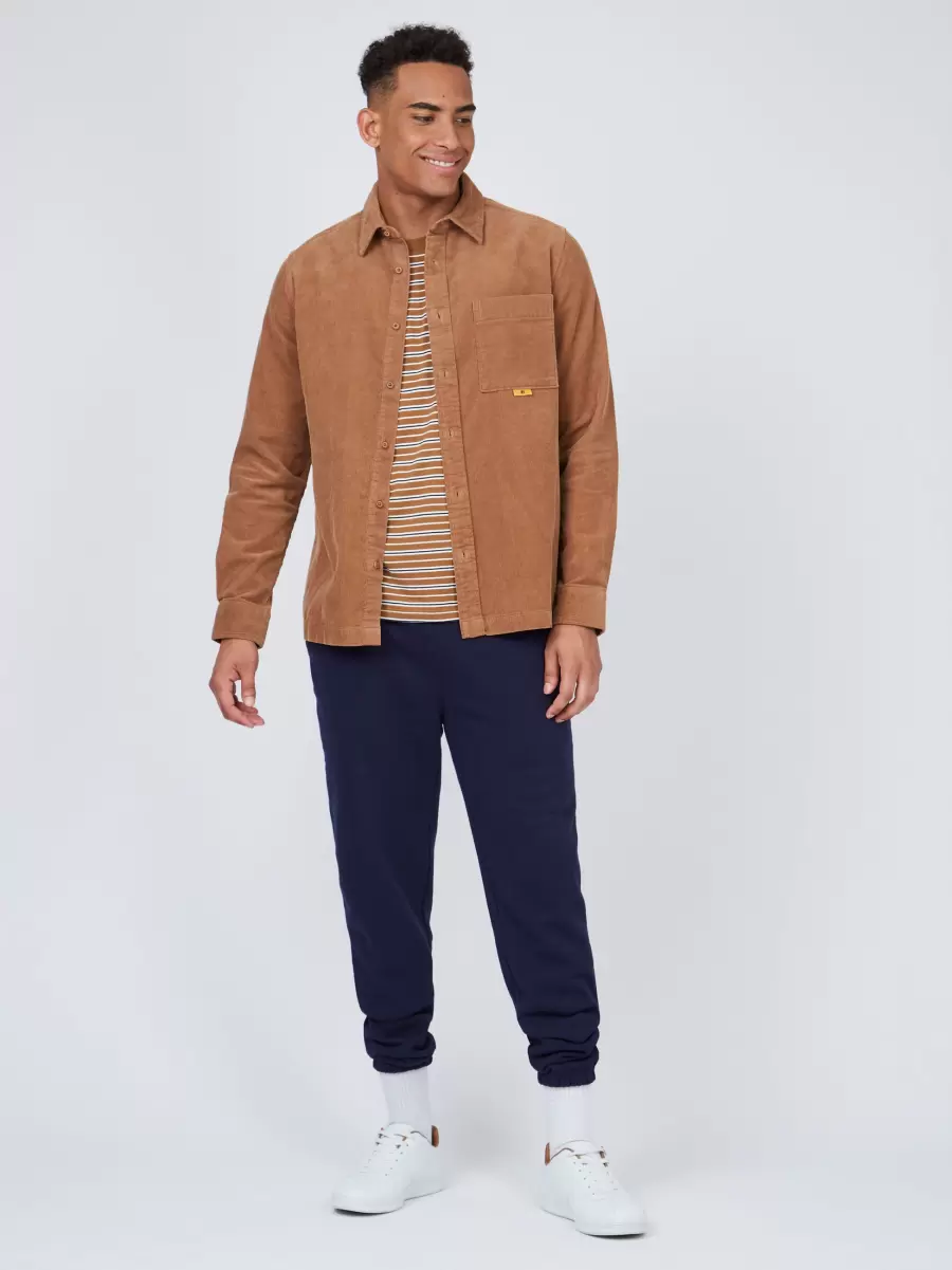 Light Brown Shirts 2024 Men B By Ben Sherman Corduroy Shirt Jacket - 5