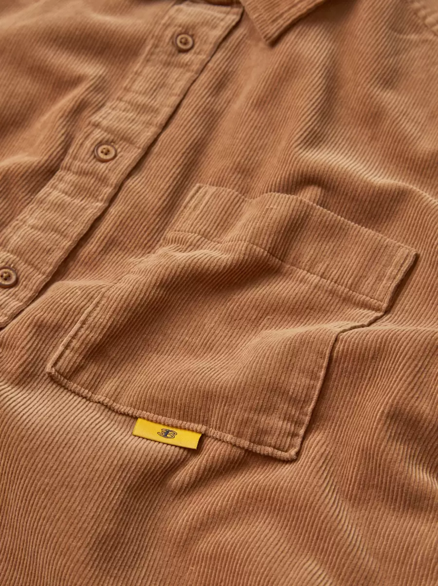 Light Brown Shirts 2024 Men B By Ben Sherman Corduroy Shirt Jacket - 7