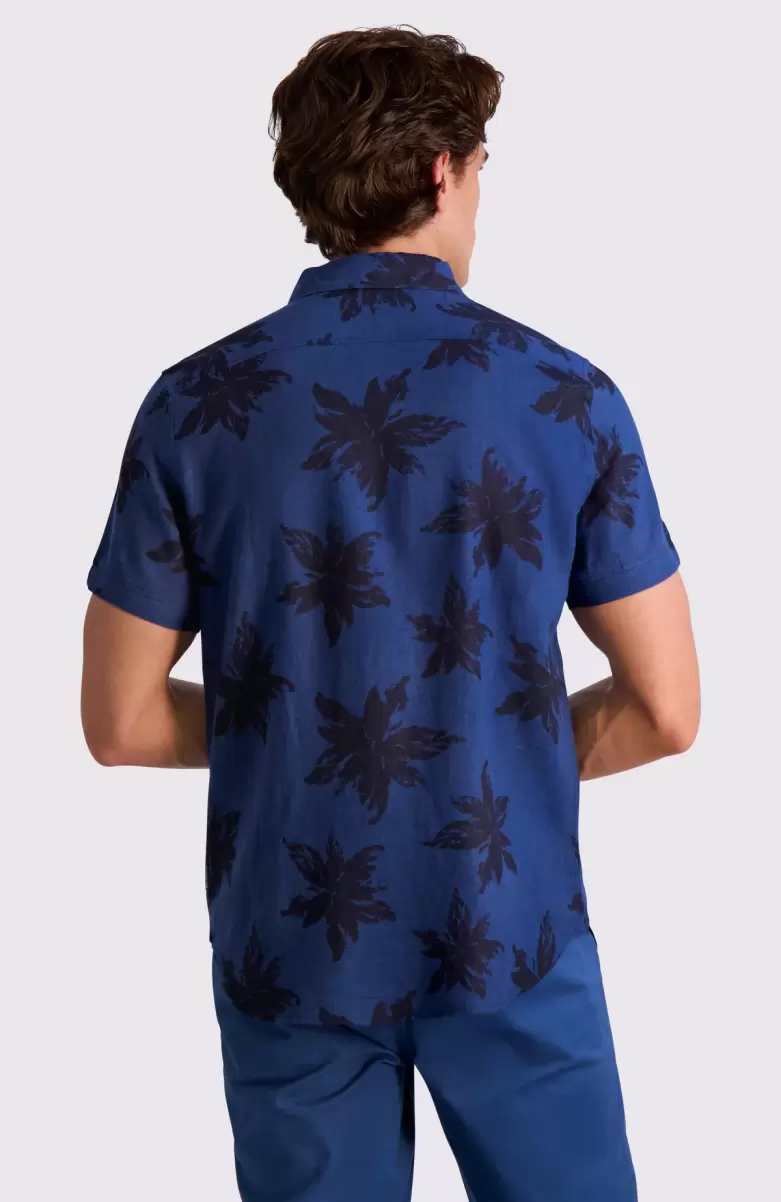 Navy Shirts Men Exploded Flower Print Shirt - Navy Ben Sherman Unbeatable Price - 2