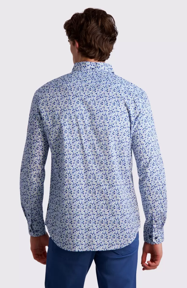 Shirts Floral Print Long-Sleeve Shirt - Blue Ben Sherman Blue Men Money-Saving - 2