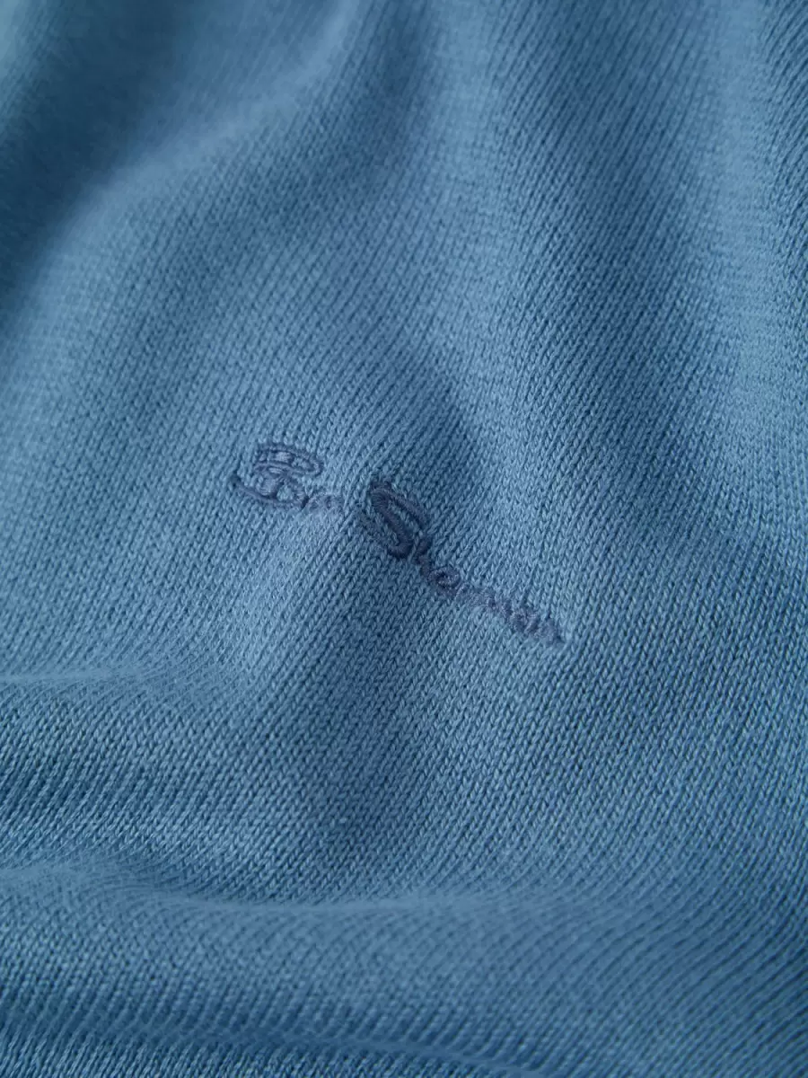 Sweaters & Knits Secure Blue Shadow Signature Knit Crewneck - Blue Shadow Ben Sherman Men - 2