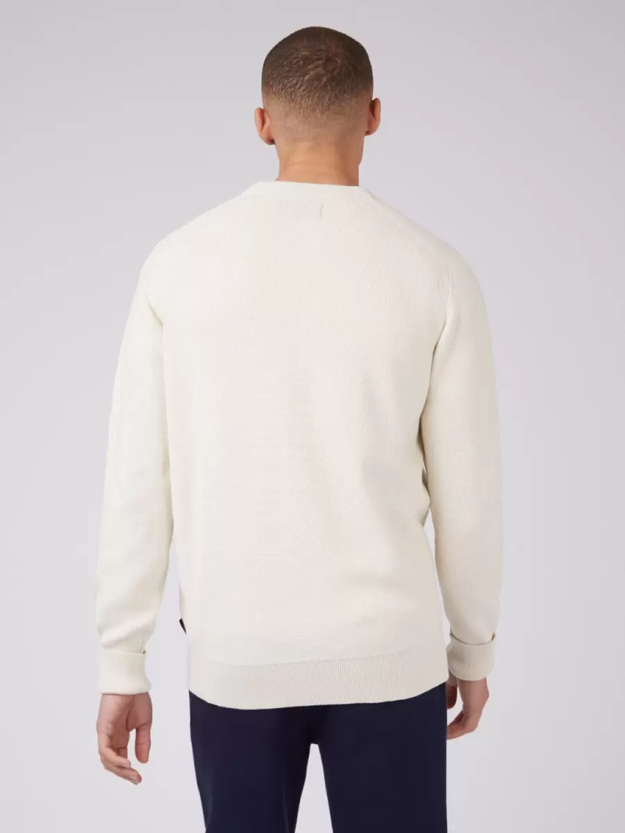 Refined Sweaters & Knits B By Ben Sherman Chunky Knit Cardigan - Ivory Men Ivory - 7