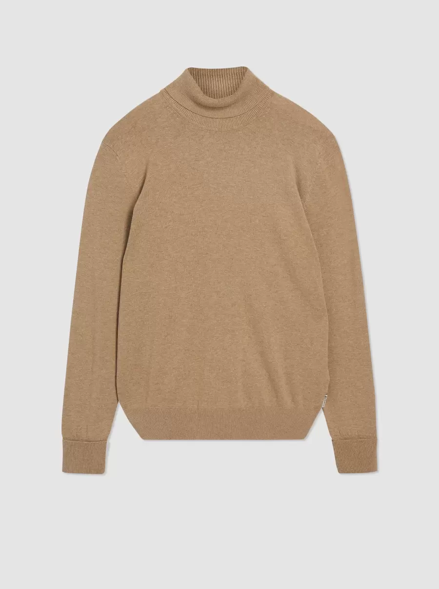 Discounted Sweaters & Knits Signature Knit Roll-Neck Sweater - Sand Ben Sherman Men Sand - 3
