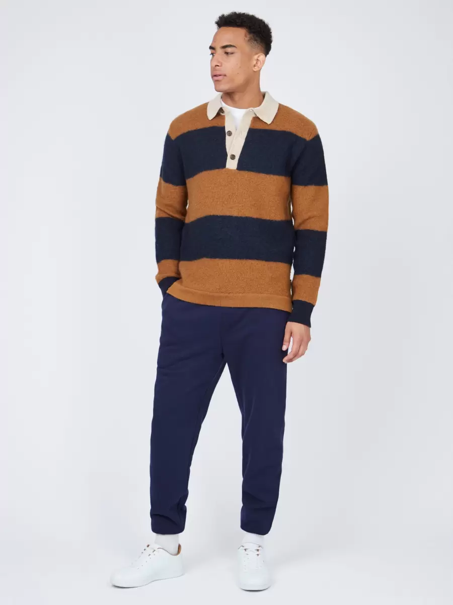 2024 Sweaters & Knits B By Ben Sherman Rugby Knit Sweater Dark Navy Men - 6