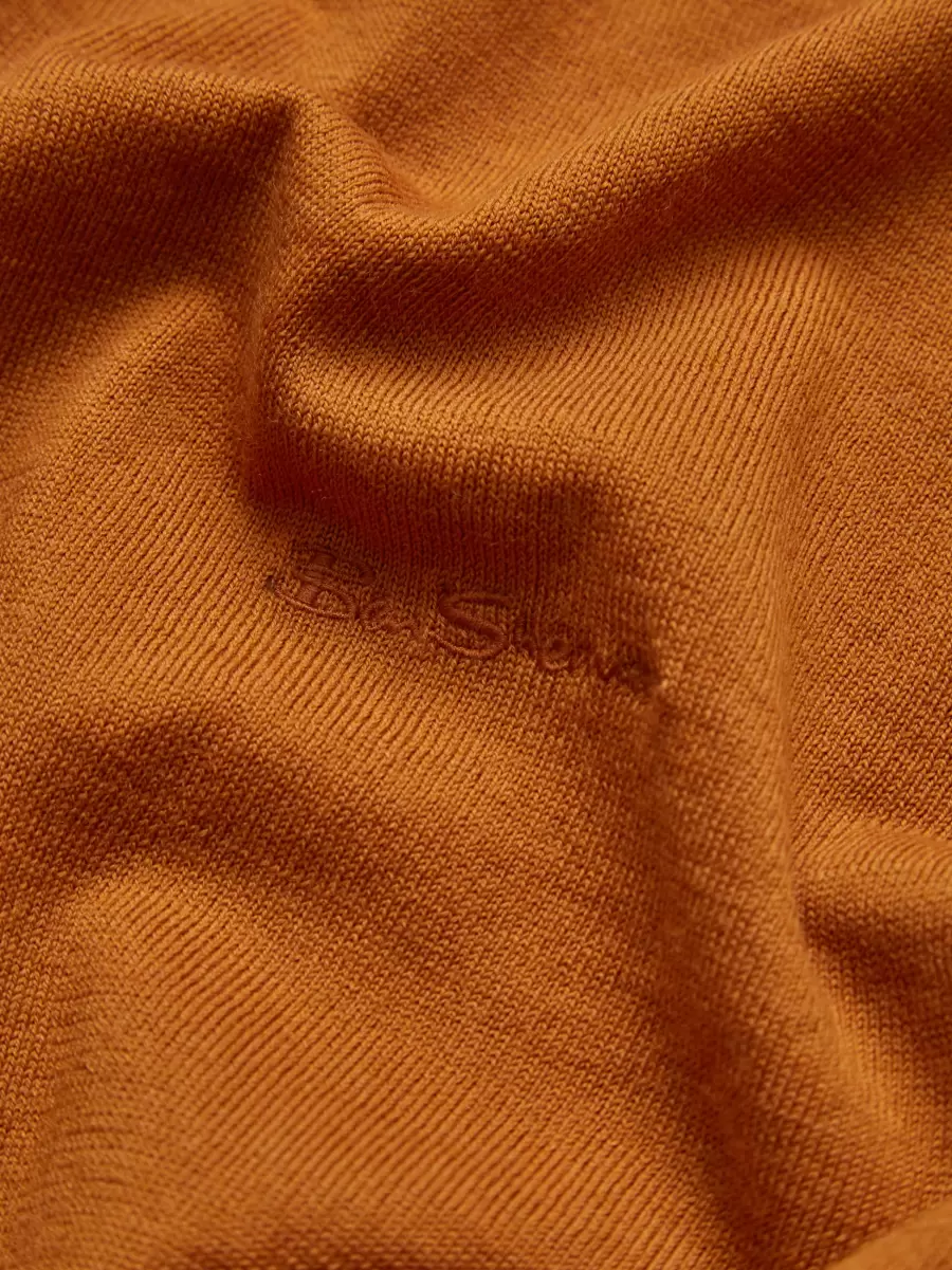 Sweaters & Knits Ochre Ben Sherman Original Men Signature Knit Crewneck Sweater - Ochre - 6