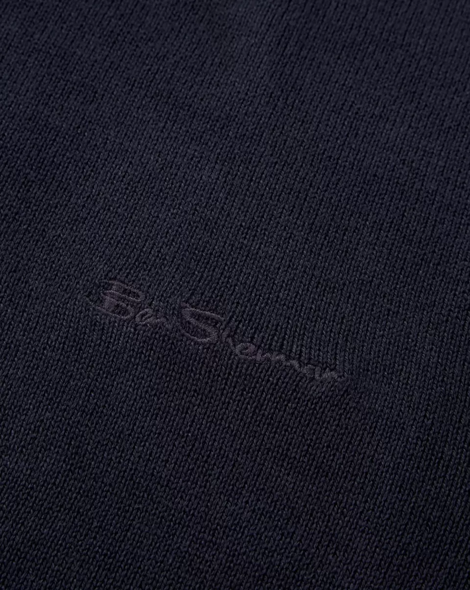 Dark Navy Sweaters & Knits Men Smart Ben Sherman Signature Knit Crewneck Sweater - Dark Navy - 2