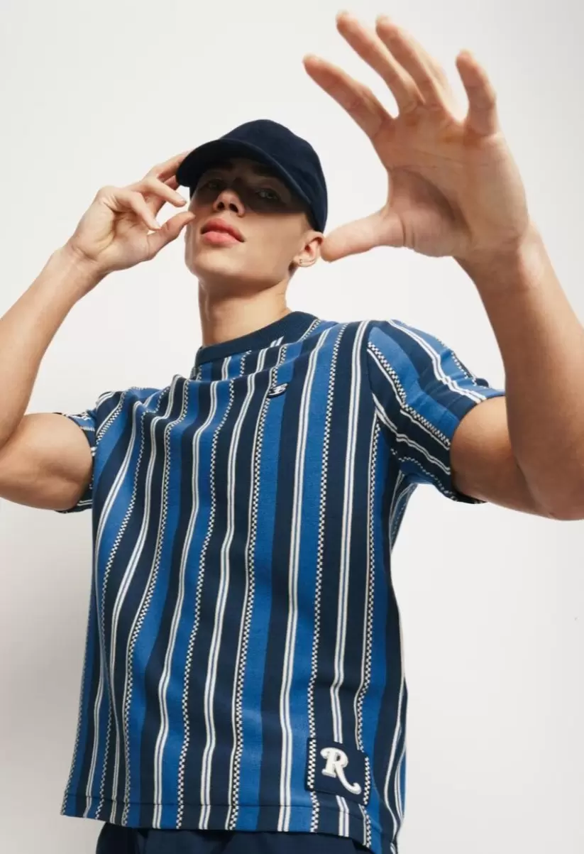 Rolling Stone Knitted Stripe Tee T-Shirts & Graphic Tees Mood Indigo Men Ben Sherman Versatile - 1