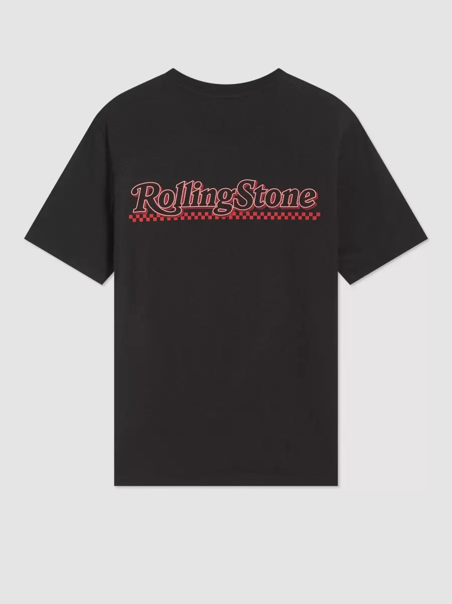 Men Ben Sherman Rolling Stone Graphic Tee - Black Black Lavish T-Shirts & Graphic Tees - 4