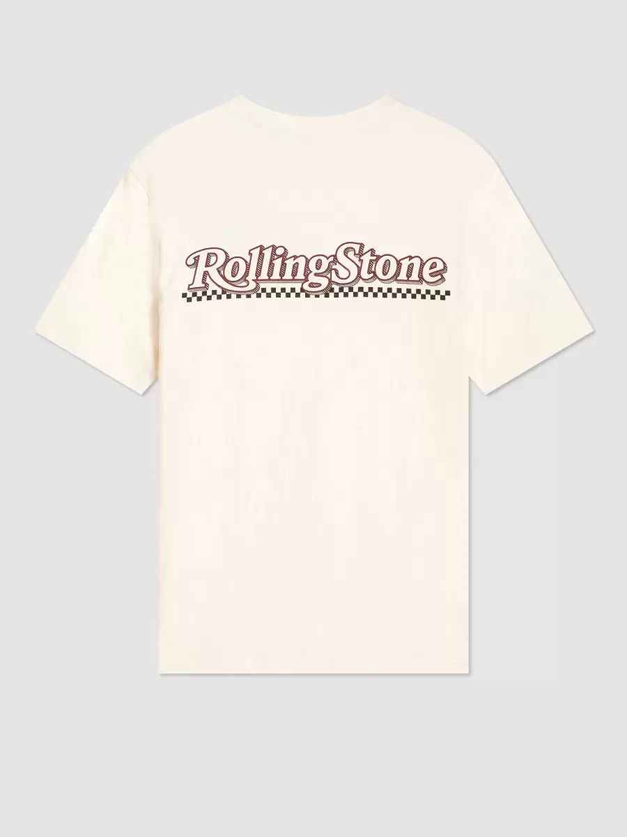 Ivory Men High Quality Rolling Stone Graphic Tee - Ivory Ben Sherman T-Shirts & Graphic Tees - 5