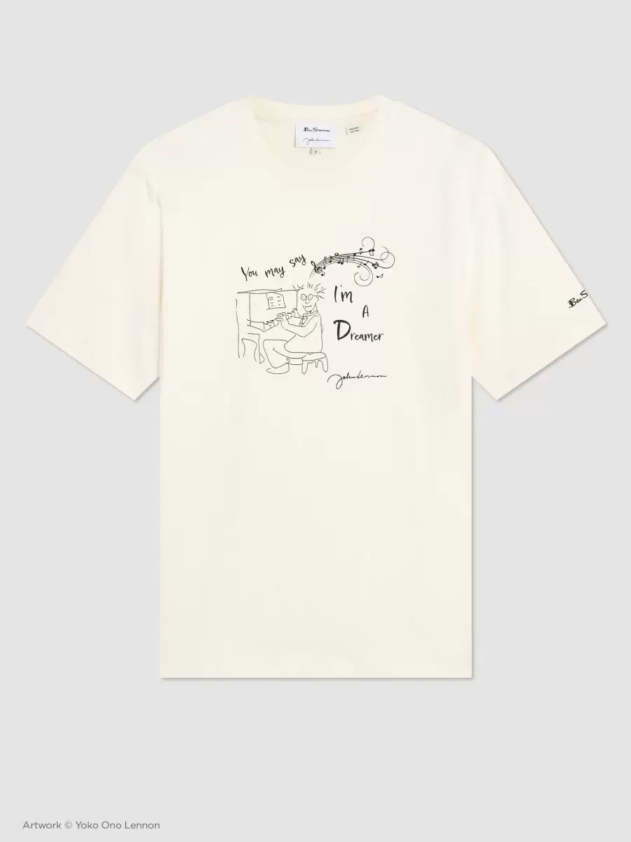 Snow White Ben Sherman Delicate Men Lennon Dreamer Graphic Tee T-Shirts & Graphic Tees - 5
