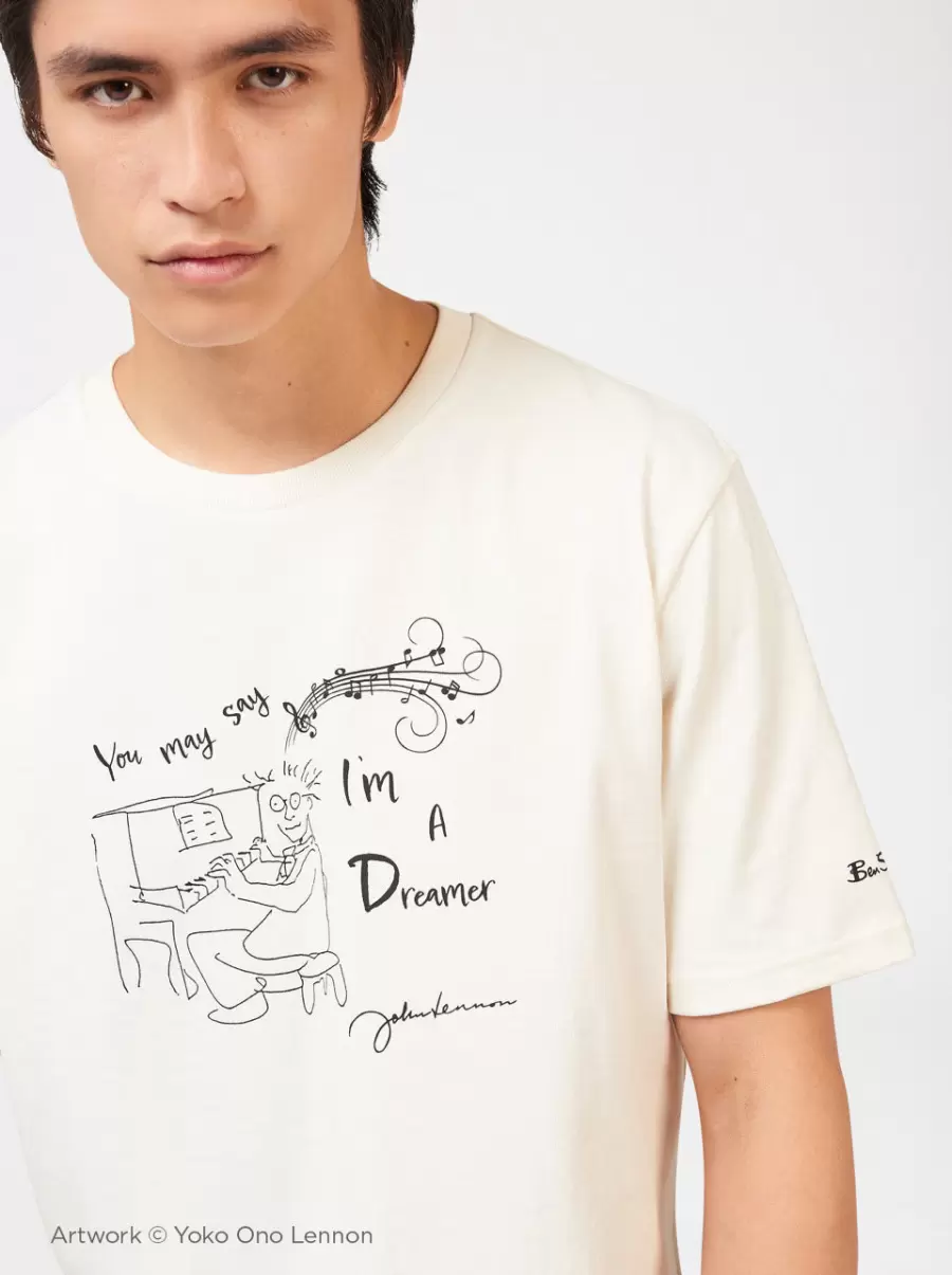 Snow White Ben Sherman Delicate Men Lennon Dreamer Graphic Tee T-Shirts & Graphic Tees