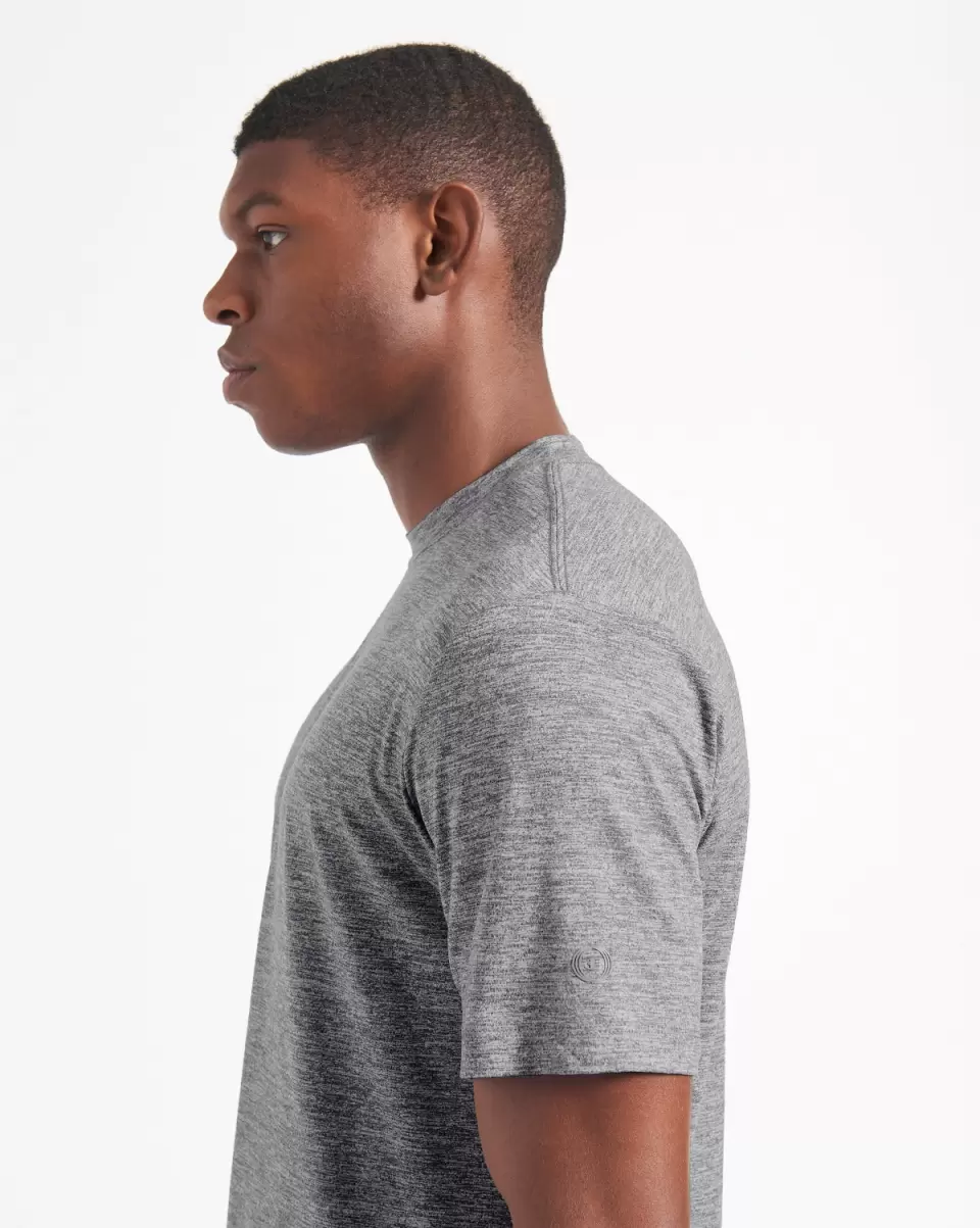 T-Shirts & Graphic Tees Grey Heather Trusted Ben Sherman Men Performance Stretch Marl T-Shirt - Grey Heather - 2