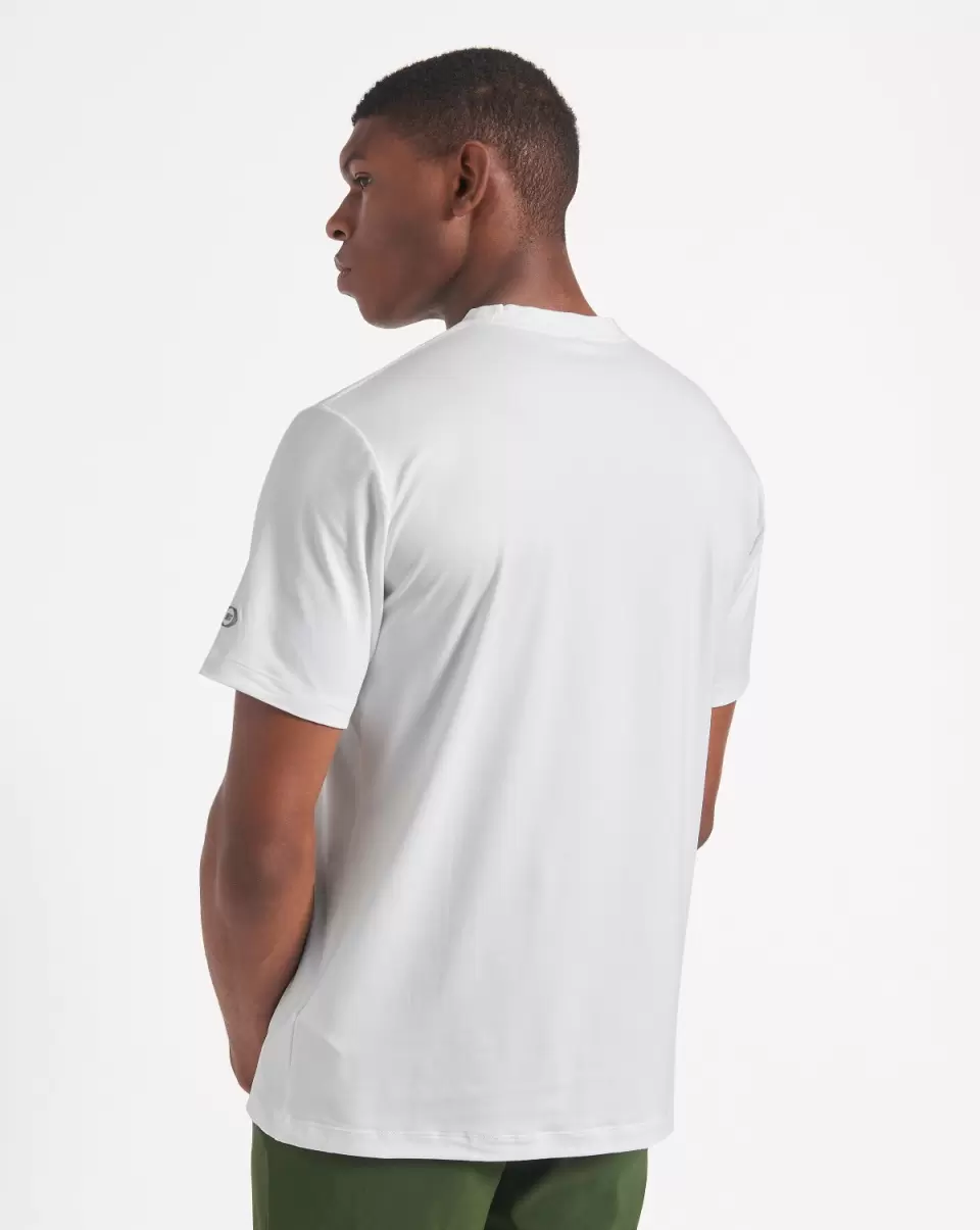 Unique Bright White Men Performance Stretch Marl T-Shirt - Bright White T-Shirts & Graphic Tees Ben Sherman - 5