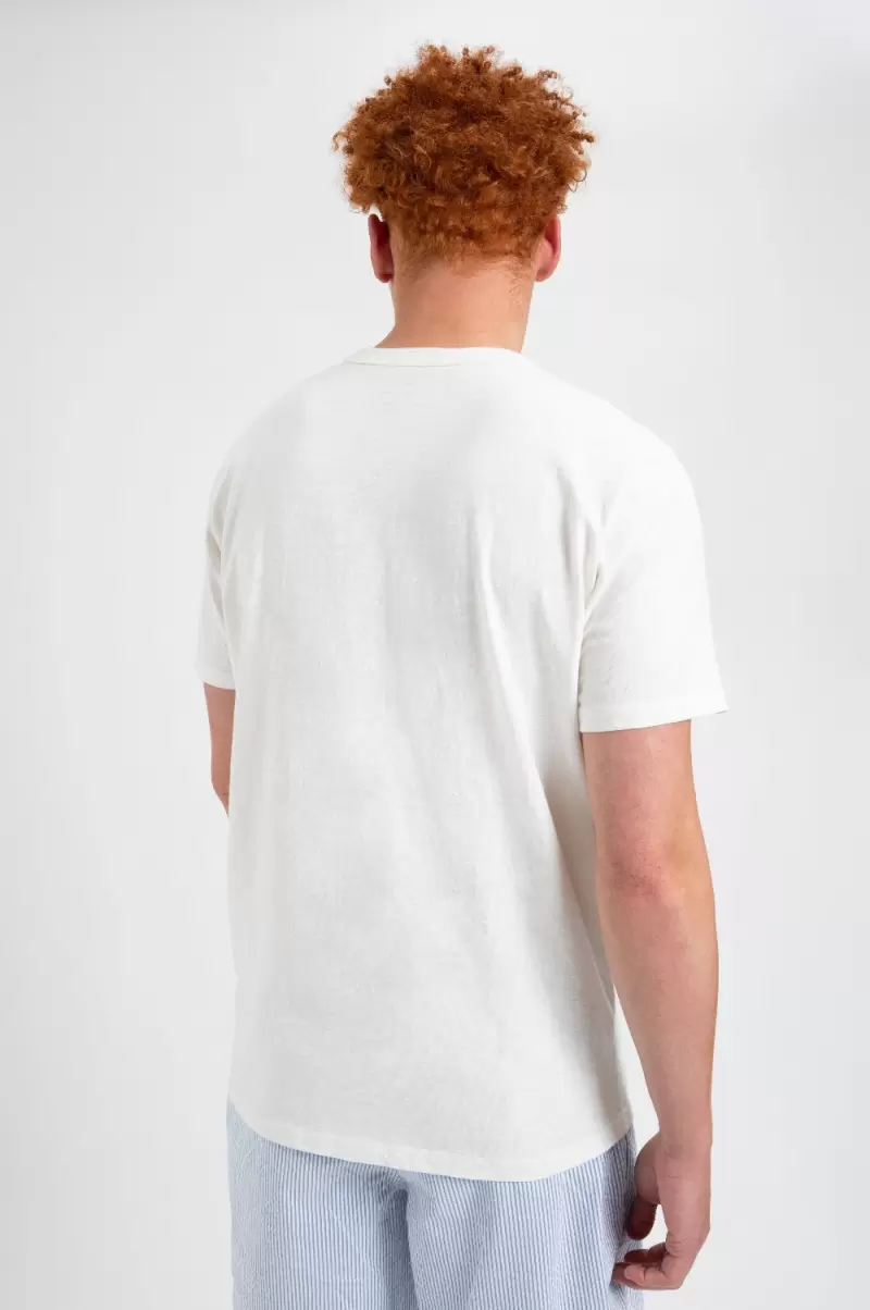 T-Shirts & Graphic Tees Men Ben Sherman White Garment Dye Beatnik Short-Sleeve T-Shirt - White Expert - 4