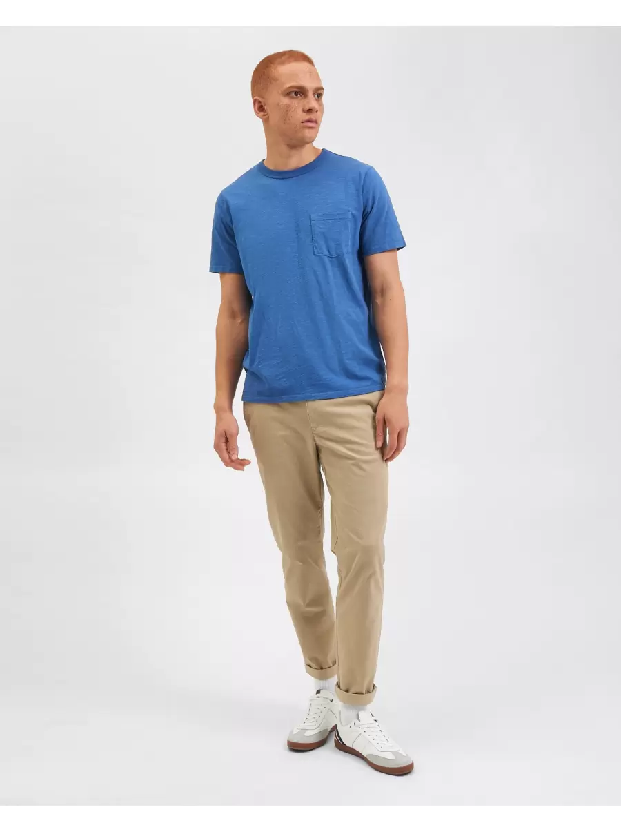 Garment Dye Beatnik Short-Sleeve T-Shirt - Mid Blue T-Shirts & Graphic Tees Mid Blue Men Low Cost Ben Sherman - 4